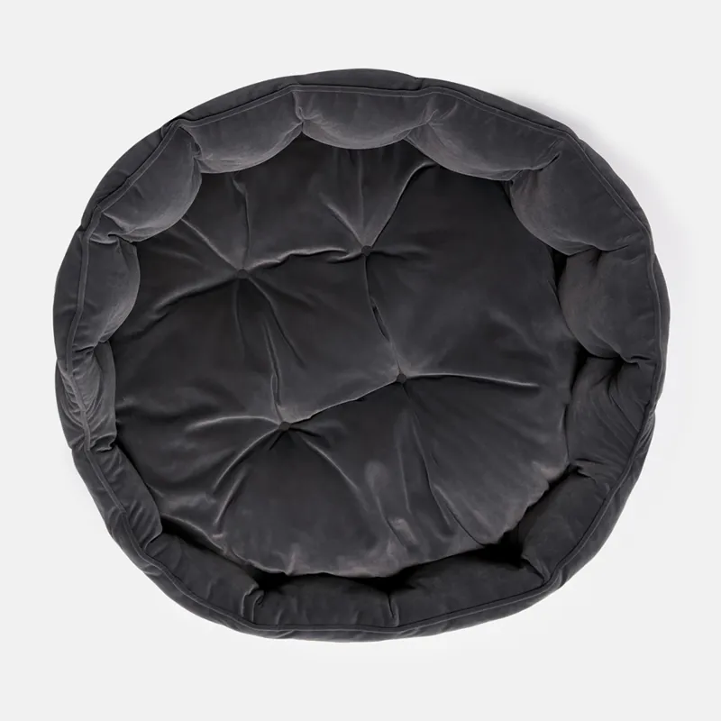 Joules Chesterfield Dog Bed Grey-1